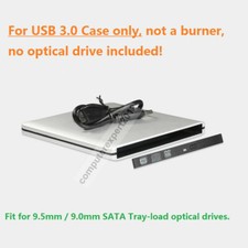 External USB 3.0 Drive Enclosure Case for Laptop 9.5mm SATA DVD DVDRW ODD DVD  picture