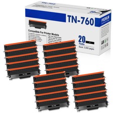 20PK Compatible for Brother TN760 TN730 Toner MFC-L2710DW HL-L2370DW HL-L2325DW picture