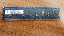 LOT OF 2 PCS. Nanya NT1GT72U8PB0BY-25D 1GB PC2-6400 DDR2-800MHz Dual Rank Memory picture