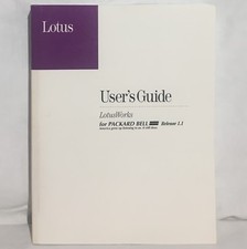 PACKARD BELL LotusWorks Release 1.1 User's Guide Manual Vintage Windows 3.1 picture