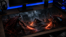 Dark Souls XXL Mouse Pad Gaming Desk Mat Fantasy RPG Bonfire picture