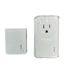 TP Link AV500 Powerline Adapter TL-PA4020P 2-Port Passthrough & TL-PA4010 White picture