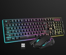 RedThunder K10 Wireless RGB Backlit Gaming Keyboard and M10 Gaming Mouse Combo picture