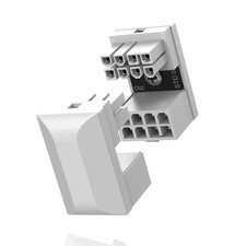 EZDIY-FAB GPU VGA PCIe 8 Pin U Turn 180 Degree Angle Connector Power Adapter picture