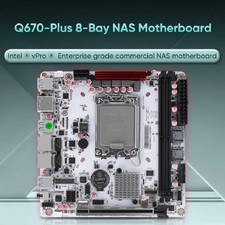 Q670 Intel vPro 8-Bay NAS Motherboard 12/13/14th Gen LGA1700 3*NVMe 1*PCIE5.0x16 picture