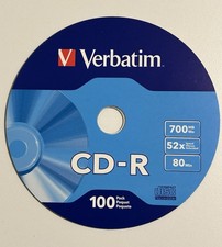 25 VERBATIM Blank 52X CD-R CDR Branded Logo 700MB Recordable Media Disc picture