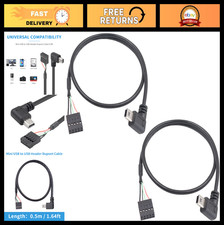 Mini USB to Motherboard Cable 90° Right Angle Adapter 1.5FT 9 Pin Dupont Connect picture