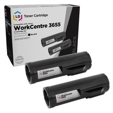 LD Compatible Xerox 106R02740 2 Pack Extra HY Black Toners for WorkCentre 3655i picture