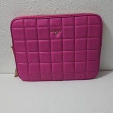 Michael Kors Pink Quilted Padded Zip Tablet/eReader Sleeve Pouch picture