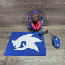 Sonic The Hedgehog Gaming Station Set - Headset W/ Mic, Mouse & Desk Mat picture