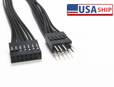 2PCS HD Audio 13Pin Female to 9Pin Male Converter Cable for Lenovo Motherboard picture