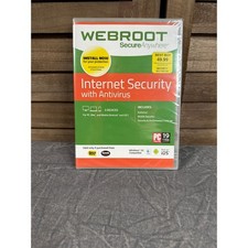 Webroot Internet Security with Antivirus 3 Device SecureAnywhere Green NEW picture