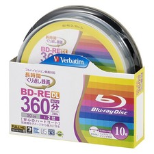 Verbatim Japan VBE260NP10SV1 BD-RE DL 50 GB 10 Discs White Printer Double-Sided picture