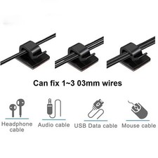 10/20Pcs Self Adhesive Silicone Cable Clips Organizer For USB Charging picture
