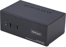 .Com 2-Port Dual-Monitor Displayport and HDMI KVM Switch, 4K 60Hz, 2-Port USB 5G picture