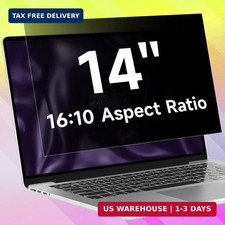 14 Inch 16:10 Laptop Privacy Screen Filter, Anti Blue Light Glare & Anti Scratch picture