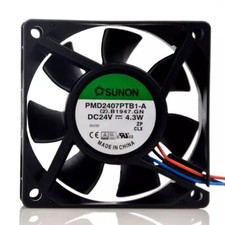 SUNON PMD2407PTB1-A 7020 DC24V 4.3W 7CM 3-Wire Inverter Cooling Fan picture