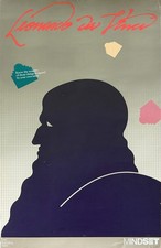 Rare Original MINDSET Computer The Founding 1982 Leonardo da Vinci Poster 23x38 picture