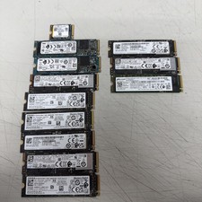 LOT OF 12x MIXED BRAND SSD 256 GB M.2 NVMe 2280  LAPTOPS Internal SSD Low Health picture