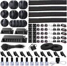192 PCS Cable Management Kit 4 Wire Organizer Sleeve...... picture