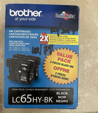 5 cart. Color & Brother LC65HY Genuine High Yield Inkjet Cartridgs2-Pck Blk/CMYK picture