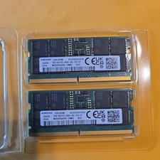 Samsung 32GB (2x16GB) 1Rx8 DDR5 SODIMM PC5-5600B Laptop Memory Kit picture