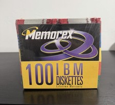Memorex 100 IBM Diskettes - Floppy Disks - Brand New Sealed picture