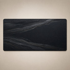 Onyx Stone Brass Gaming Mouse Pad Desk Mat 36x18 picture