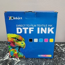Direct To Film Textile Ink. Inkjet 6x200 Ml XC inkjet Black, Blue, Cyan, White picture