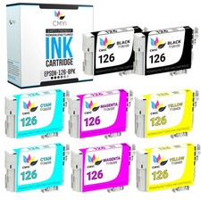 8PK CMYi Replacement T126 Combo Pack Ink Cartridges for Epson Stylus NX330 NX430 picture