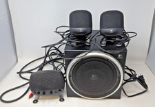 Logitech Z-640 S-0073A Subwoofer With 3 Mini Logitech Speakers In Black Color,  picture