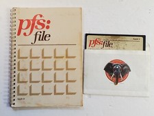 Vintage Apple II PFS File Manual and 8