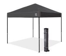 E-Z UP Ambassador Instant Pop Up Canopy Tent, 10' x 10', x Gray picture