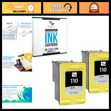 110 Color Ink Cartridge Replacement for HP PhotoSmart A510 A520 A610 (2 Tricolor picture