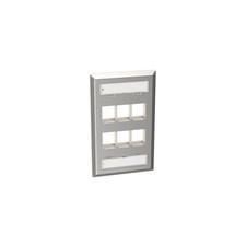 Panduit NKF6S Faceplate Stainless Steel 6-Port Single Gang Metallic picture