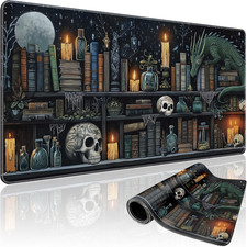 Mystical Gothic Library Large Gaming Mouse Pad Desk Mat 31.5X15.7 | Extended Mou picture