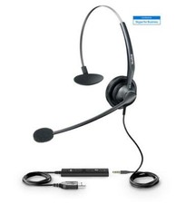 Brand New Yealink UH33 Wideband USB & 3.5mm Headset (For computer & IP Phone) picture