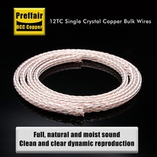 15AWG OCC Copper HiFi Audio Speaker Cable 12TC High Purity Amplifier Power Cord picture