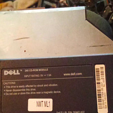 Dell 24X CD-ROM Module Internal Laptop Optical Drive Black/Silver 5044D A02 picture