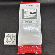 Canon PFI-206MBK Ink Cartridge GENUINE Matte Black 300ml NEW Unopened 2027.01 picture