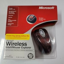 Microsoft Wireless Intellimouse Explorer Mouse Crimson Red X09-49266 picture
