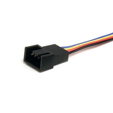 Fan4split12 StarTech.com Y-Cable for Fan 30cm 4 Pin PWM Splitter Cable St ~D~ picture