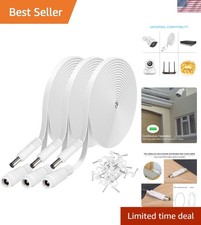 Expand Your Power : 3 Pack 25ft DC Power Extension Cables - Flat Design picture
