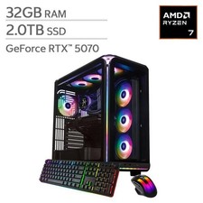 NEW iBUYPOWER Gaming PC Ryzen 7 9800X3D RTX 5070 32GB DDR5 2TB SSD Windows 11 picture