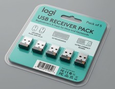 Logitech USB Unifying Receiver 2.4GHz Wireless Adapter Black 5-Pack picture