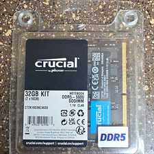 Crucial 32GB (2x16GB) DDR5-5600 SO-DIMM 262-Pin Unbuffered CT2K16G56C46S5 picture