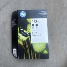 HP 952XL Black High Yield Ink Cartridges N9K29BN 2 Pack exp Used Untested As Is picture
