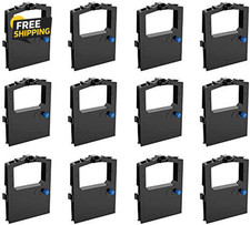 12 Pack Printer Ribbon for Okidata Microline 320 321 52102001 52104001 Black picture