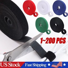 1M Cable Organizer Wire Winder –Cord Management Tape for Earphones & Charger LOT picture