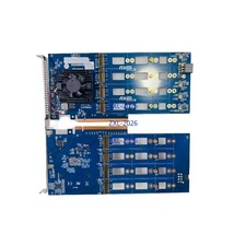 PEX88048 PCIe 4.0 X16 To 8 Port M.2 NVMe SSD Adapter Through Mode ZFS TrueNAS picture